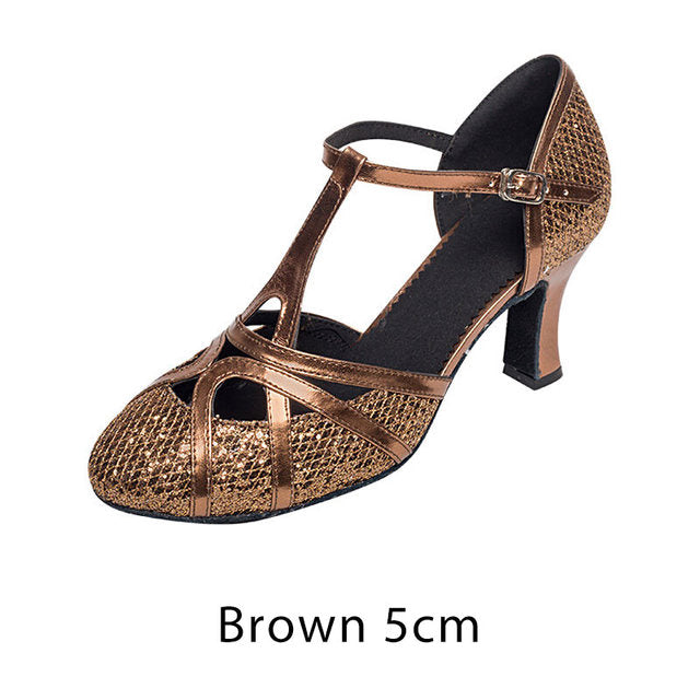 R&B | Salsa Tanzschuhe Damen Latein Tanzschuhe 7Cm