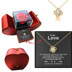 R&B Liebe Halskette Luxus Rose Box