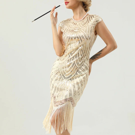 R&B | 1920Er Gatsby-Stil Glitzerndes Kleid