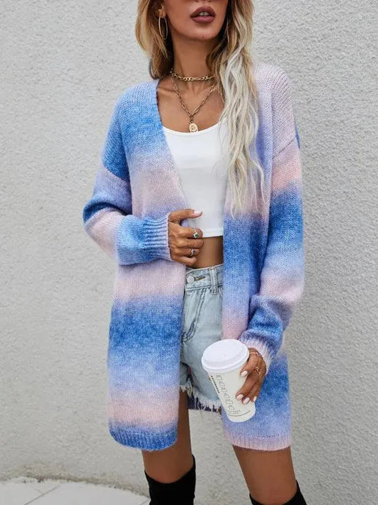 R&B | Tie Dye Damen Strickjacke Pullover