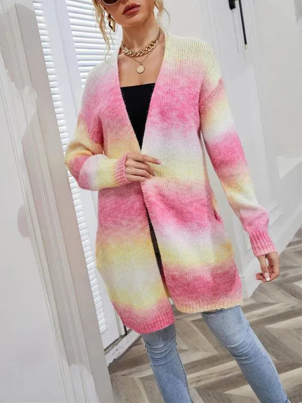 R&B | Tie Dye Damen Strickjacke Pullover