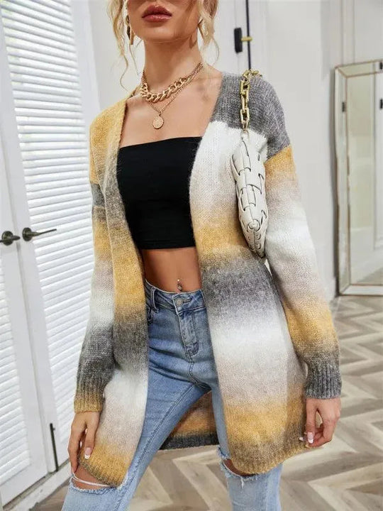 R&B | Tie Dye Damen Strickjacke Pullover