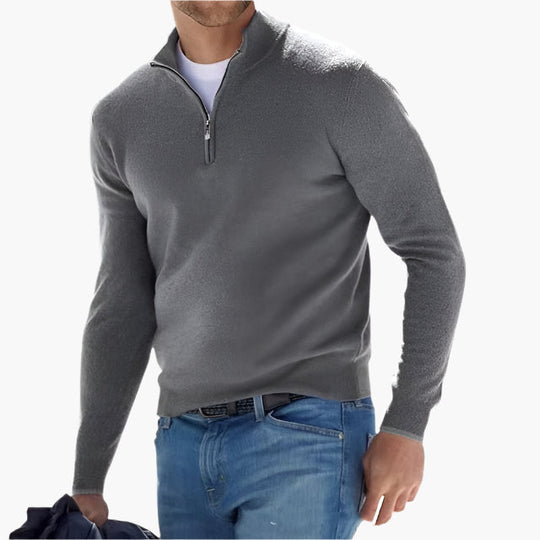 R&B | Strickpullover mit Reißverschluss - Eleganter Freizeit- und Business-Look