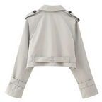 R&B | Cropped Trenchcoat - Stilvoll & Vintage