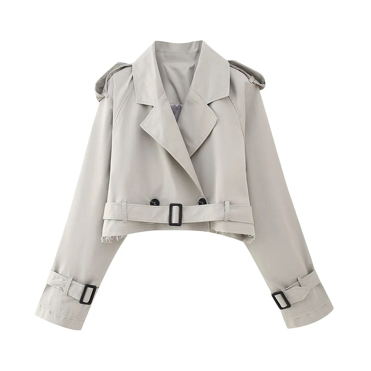 R&B | Cropped Trenchcoat - Stilvoll & Vintage