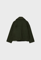 R&B | Damen Kurzer Mantel Oversize Herbst Übergang