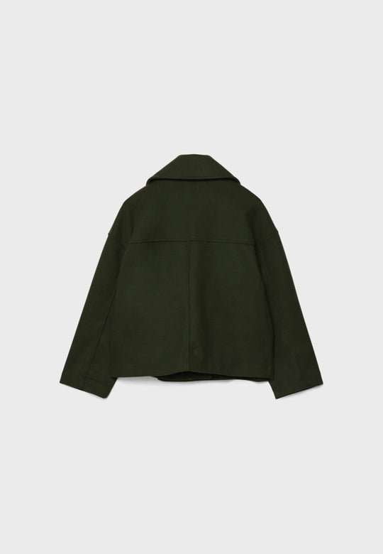 R&B | Damen Kurzer Mantel Oversize Herbst Übergang