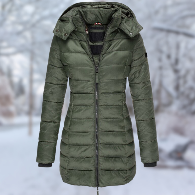 R&B | Damen Winter Mid-Lang mit Knopfverschluss Ideal für Die Kalte Jahreszeit
