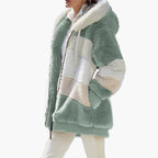 R&B | Winter Kapuzenjacke Im Streifen-Design - Modische Freizeitjacke für Kalte Tage