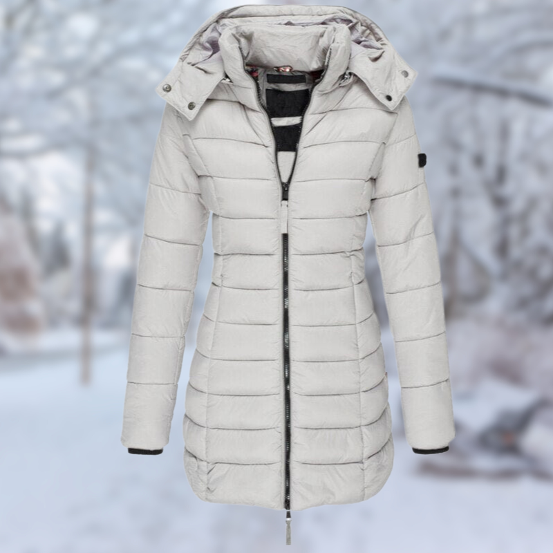 R&B | Damen Winter Mid-Lang mit Knopfverschluss Ideal für Die Kalte Jahreszeit