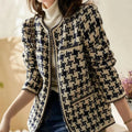 R&B | Gitter Karo Tweed Jacke Damen