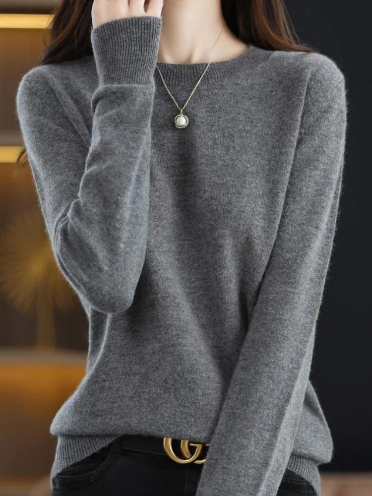R&B | Pullover - Stylischer weicher Langarm-Strickpullover