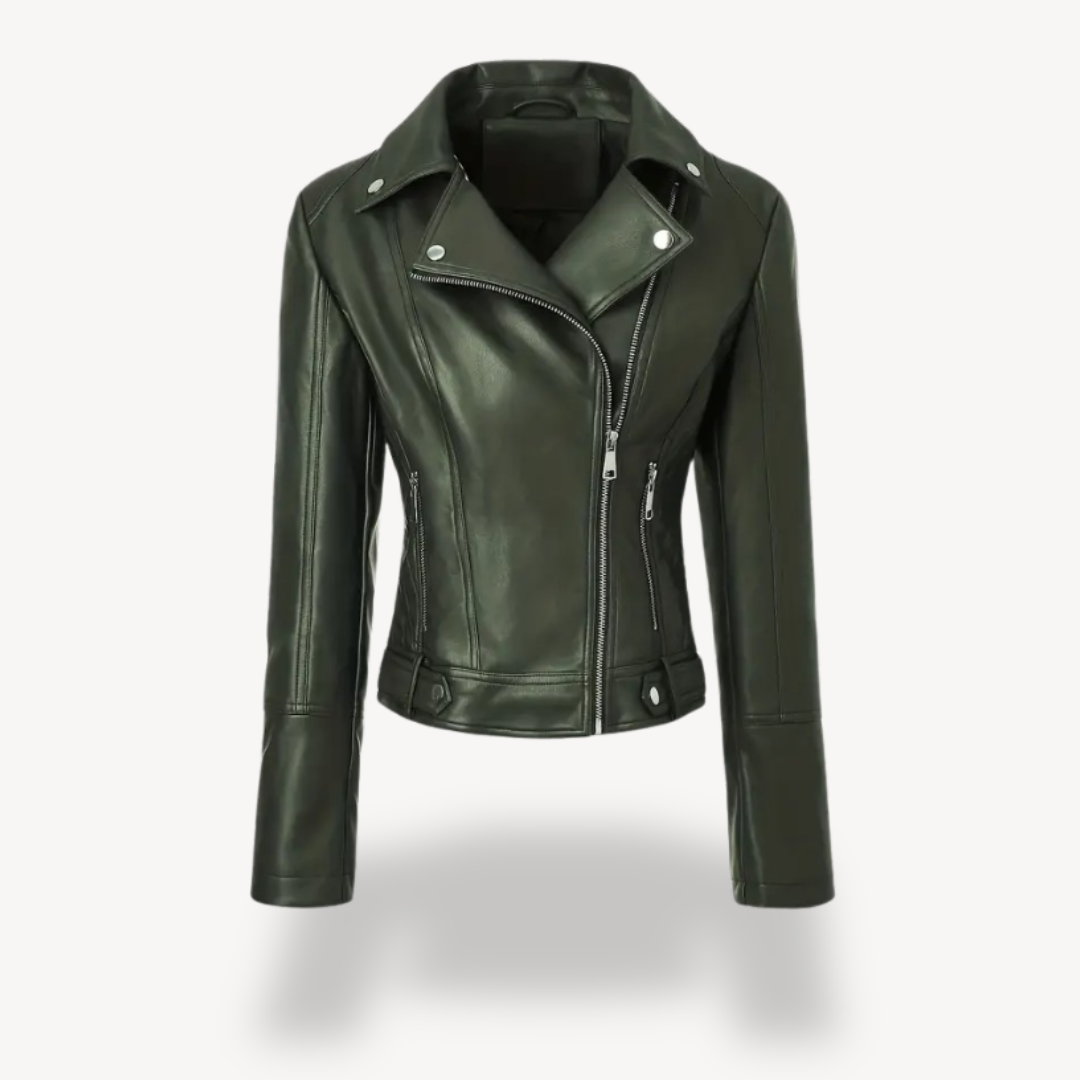 R&B | Fake-Leder Bikerjacke für Frauen