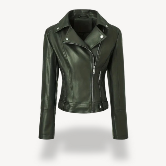 R&B | Fake-Leder Bikerjacke für Frauen