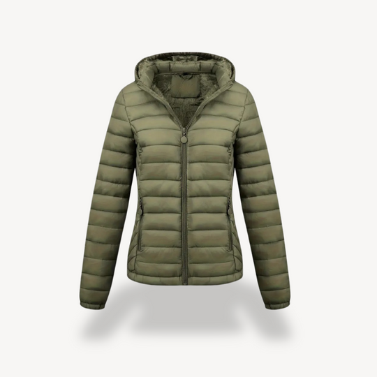 R&B | Damen Gesteppte Pufferjacke mit Kapuze