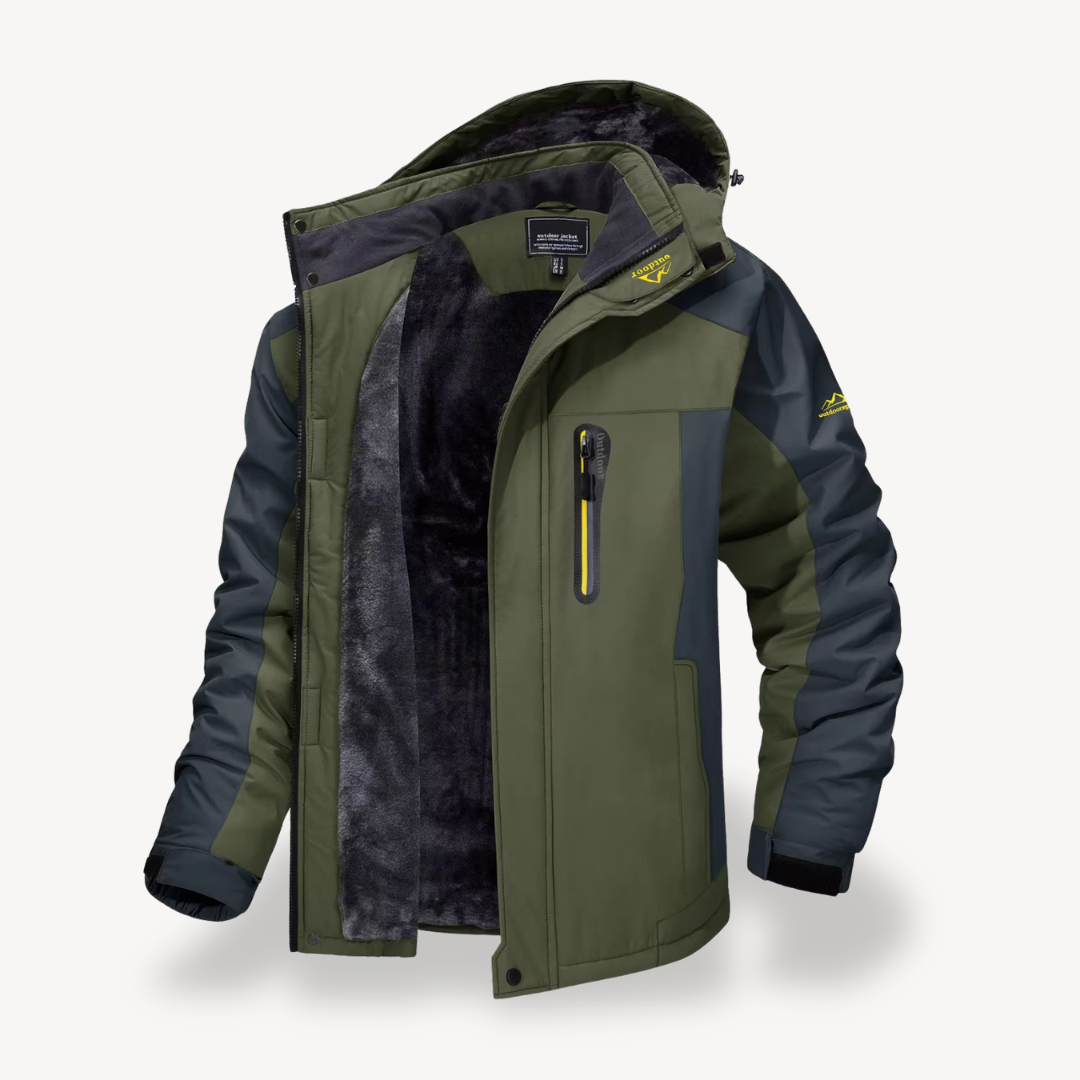 R&B | Herren Wasserfeste Outdoor Winter Fleecejacke