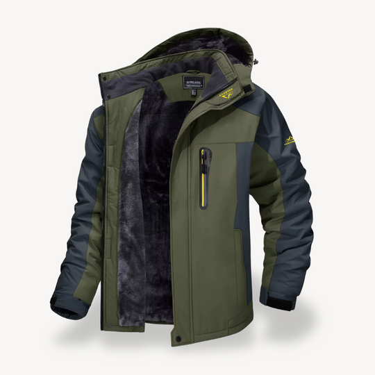 R&B | Herren Wasserfeste Outdoor Winter Fleecejacke
