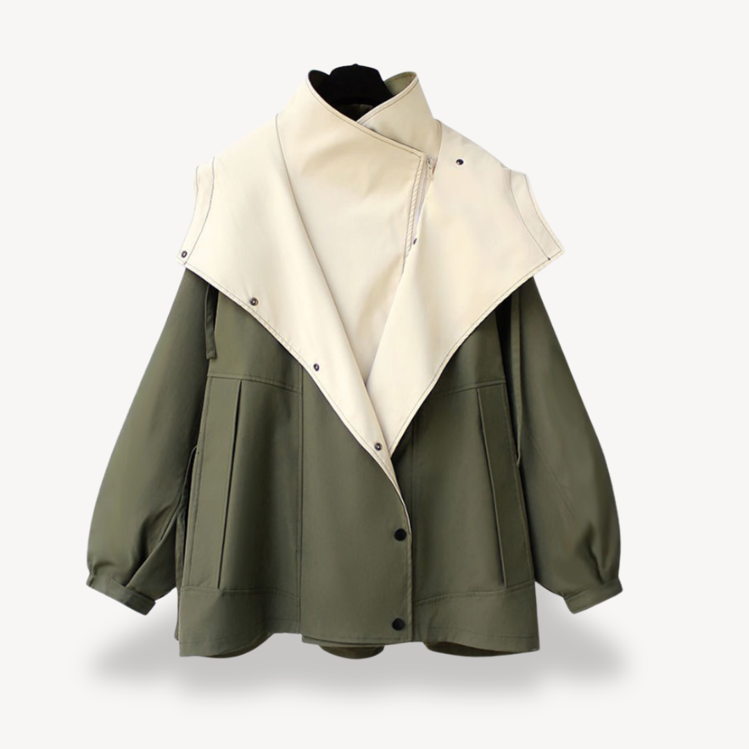 R&B | Colorblock Trenchcoat für Frauen