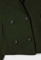 R&B | Damen Kurzer Mantel Oversize Herbst Übergang