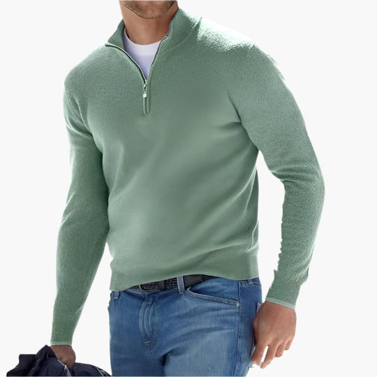 R&B | Strickpullover mit Reißverschluss - Eleganter Freizeit- und Business-Look