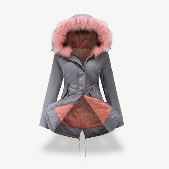 R&B | Damen Kunstfell Kapuzenparka Jacke