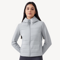 R&B | Damen Hybrid Puffermantel Hoodie Jacke