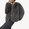 R&B | Damen Winterjacke Kunstpelz Mantel
