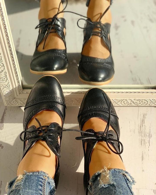 Vintage orthopädische Schuhe mit Absatz