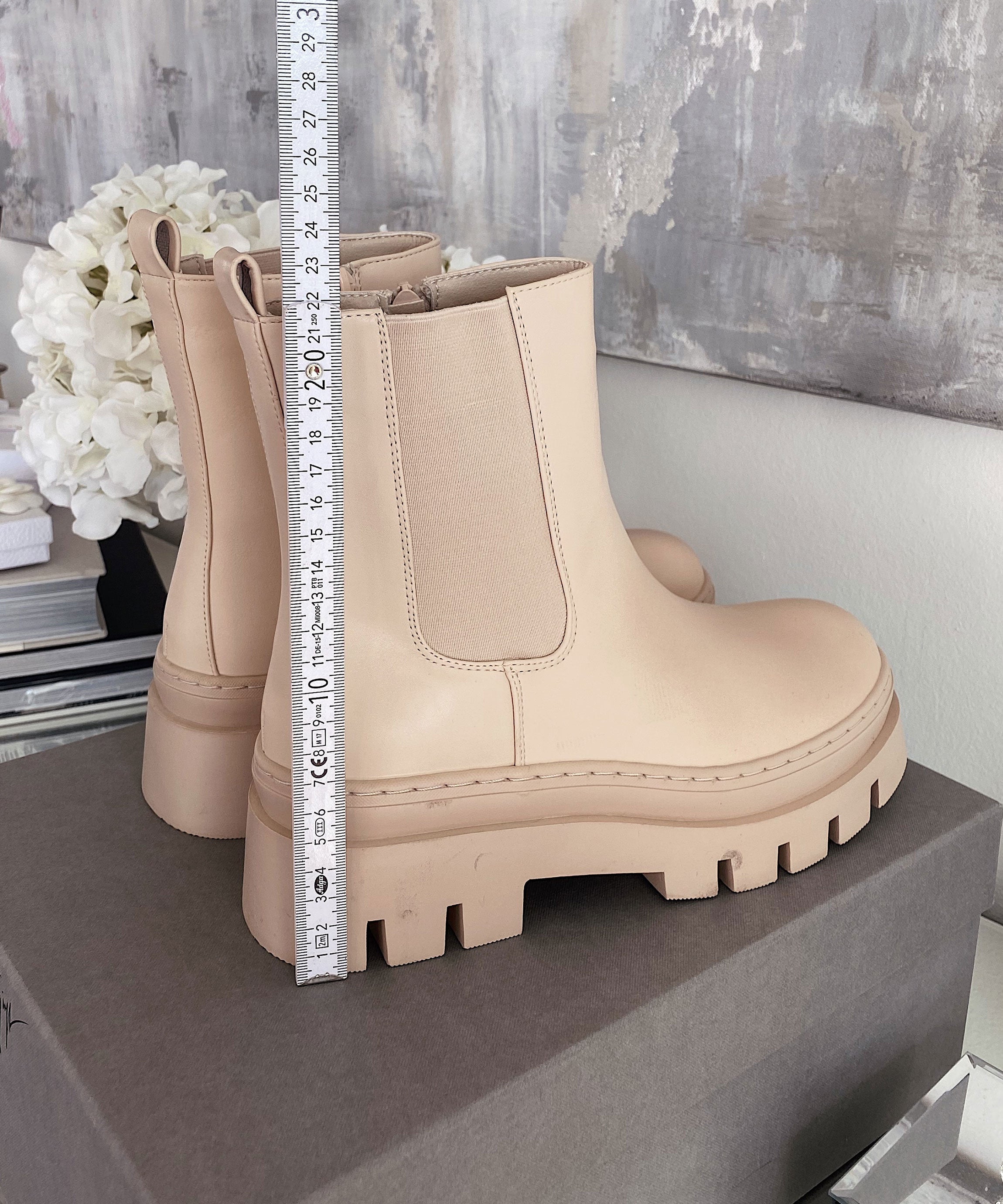 R&B | Beige Kurze Stiefel