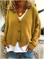 R&B | Lässige Cardigan mit Knopfleiste Weich und Warm Entspannte Alltagsstil