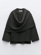 R&B | Elegante Cape Jacke Zeitloser Stil und Vielseitige Eleganz