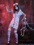 R&B| Halloween Kostüm Halloween Horror Bloody Nurse Kostüm