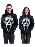 R&B| Halloween Straßen Hoodie 3D Horror Maske Avatar Druck