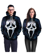 R&B| Halloween Straßen Hoodie 3D Horror Maske Avatar Druck