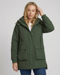 Übergangsjacke Damen sportlich mit Kapuze und Taschen