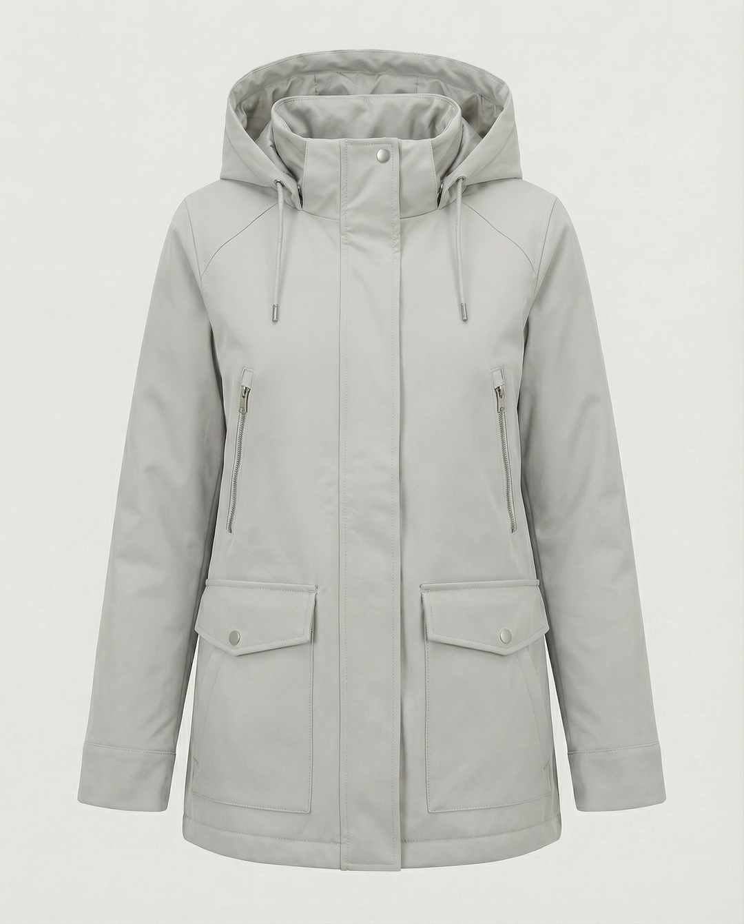 Übergangsjacke Damen sportlich mit Kapuze und Taschen