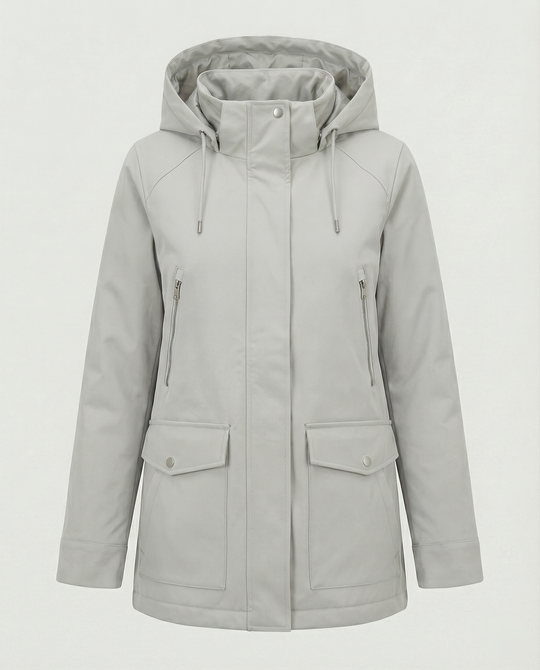 Übergangsjacke Damen sportlich mit Kapuze und Taschen