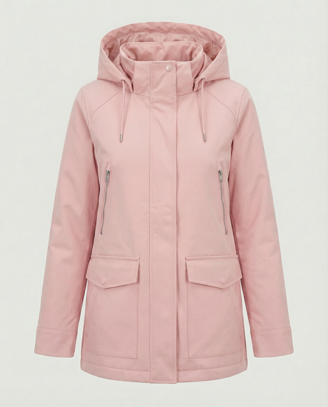 Übergangsjacke Damen sportlich mit Kapuze und Taschen