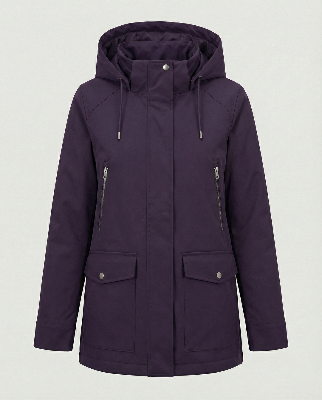 Übergangsjacke Damen sportlich mit Kapuze und Taschen