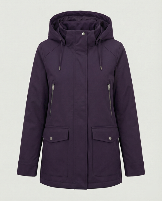 Übergangsjacke Damen sportlich mit Kapuze und Taschen