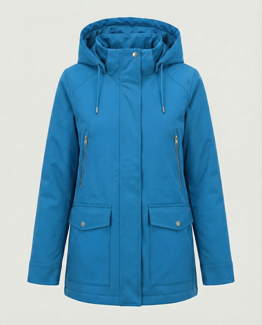 Übergangsjacke Damen sportlich mit Kapuze und Taschen