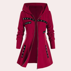 R&B | Elegante Kapuzenjacke mit Reißverschluss für Damen im Herbst