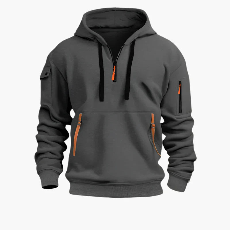 R&B | Hoodie mit Reißverschluss - Funktionaler Freizeit-Hoodie für Alltag & Outdoor