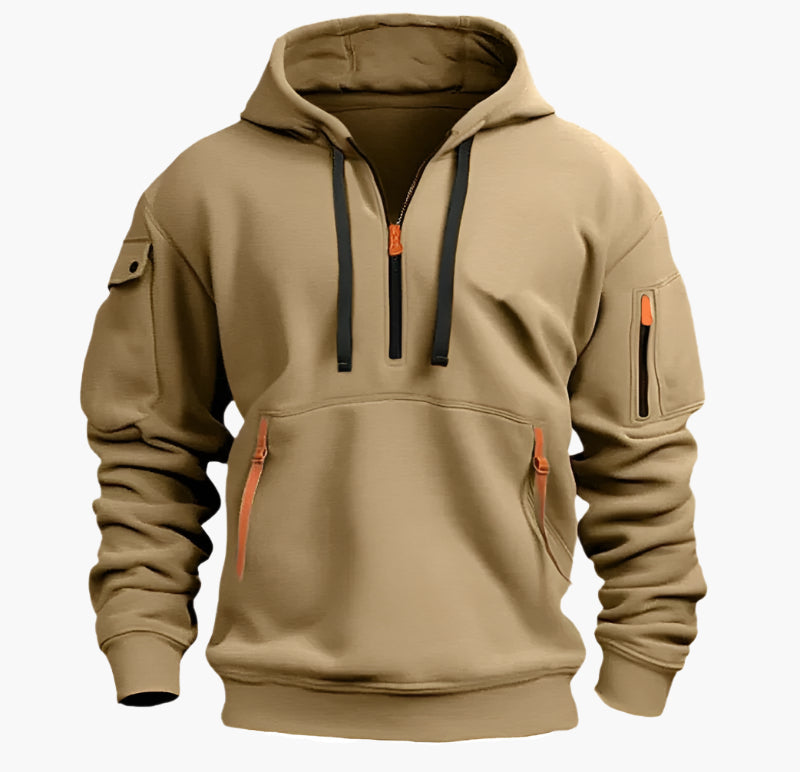 R&B | Hoodie mit Reißverschluss - Funktionaler Freizeit-Hoodie für Alltag & Outdoor
