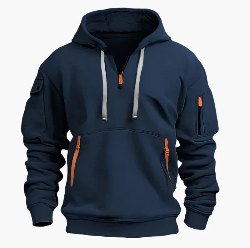 R&B | Hoodie mit Reißverschluss - Funktionaler Freizeit-Hoodie für Alltag & Outdoor