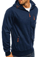 R&B | Kapuzenjacke Sportlich Freizeit - Bequemer Hoodie mit Reißverschluss und Taschen