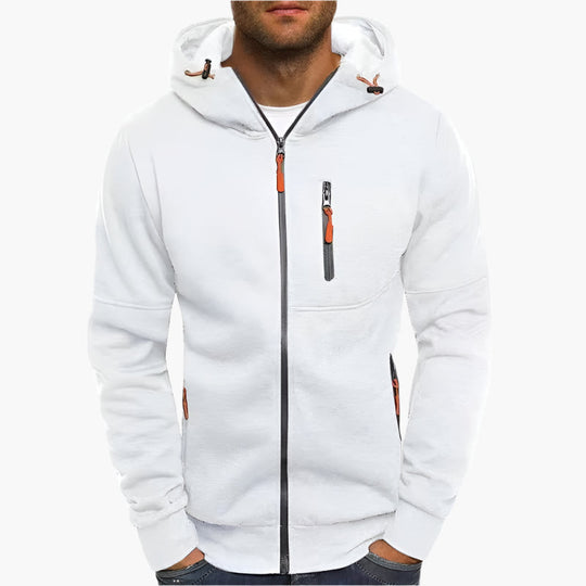 R&B | Kapuzenjacke Sportlich Freizeit - Bequemer Hoodie mit Reißverschluss und Taschen
