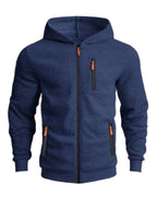 R&B | Kapuzenjacke Sportlich Freizeit - Bequemer Hoodie mit Reißverschluss und Taschen