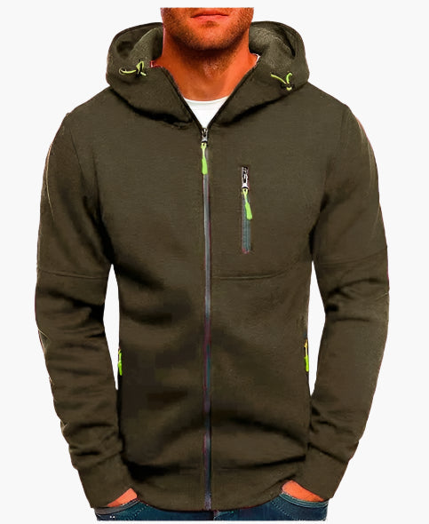 R&B | Kapuzenjacke Sportlich Freizeit - Bequemer Hoodie mit Reißverschluss und Taschen
