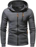 R&B | Kapuzenjacke Sportlich Freizeit - Bequemer Hoodie mit Reißverschluss und Taschen